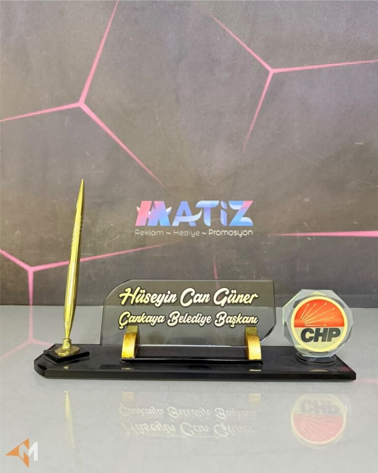 CHP Logolu Masa İsimliği