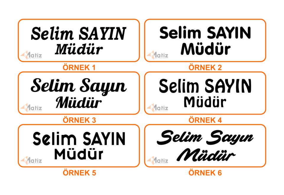 CHP Logolu Masa İsimliği