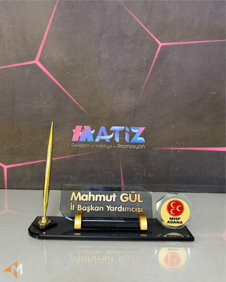 MHP Logolu Masa İsimliği