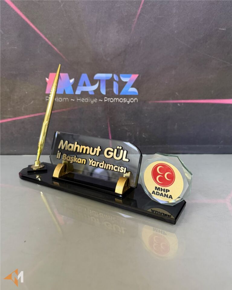 MHP Logolu Masa İsimliği