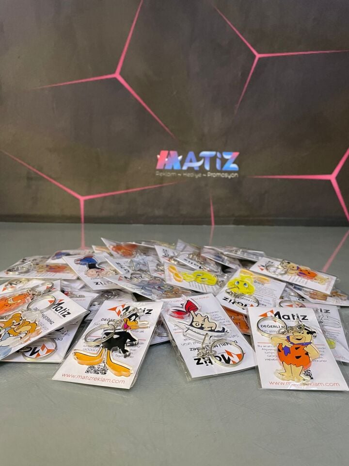 Pleksi Promosyon Anahtarlık