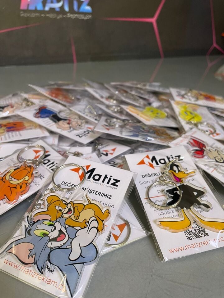 Pleksi Promosyon Anahtarlık