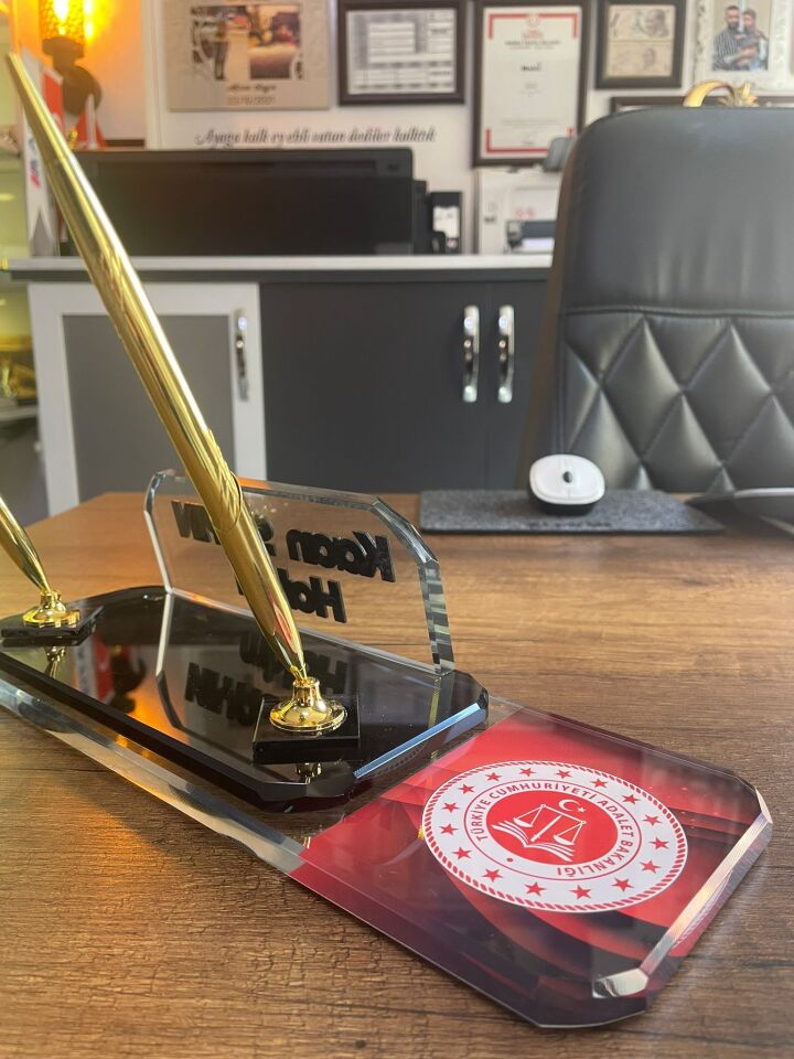 Adalet Bakanlığı Logolu İsimlik