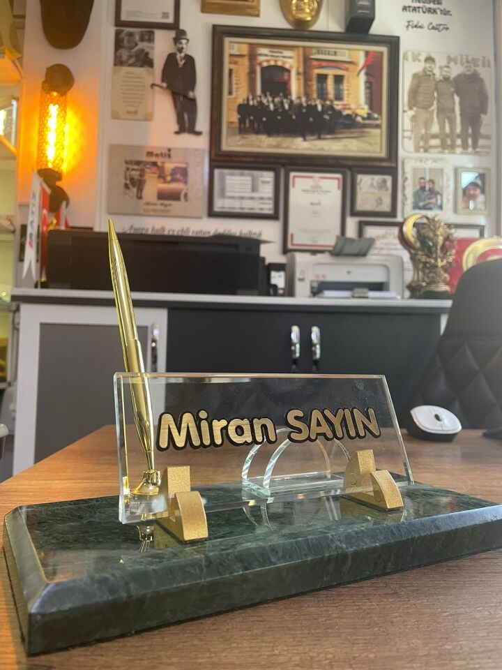 Yeşil Mermer İsimlik