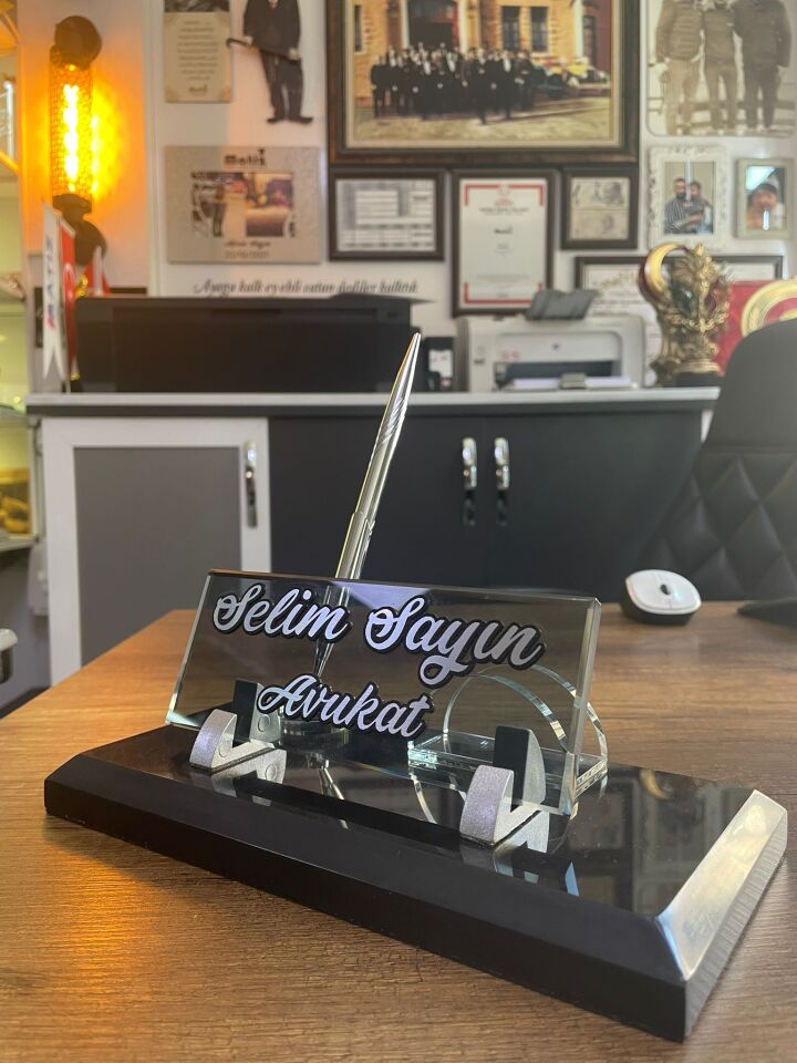 Siyah Mermer İsimlik