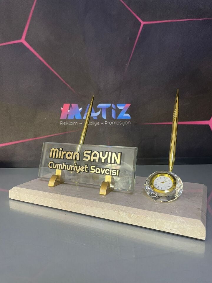 VIP Krem Mermer Masa İsimliği