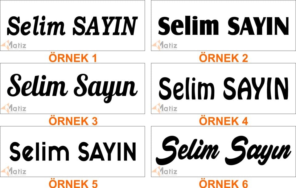 Tek Kalemli Deri Masa İsimlik