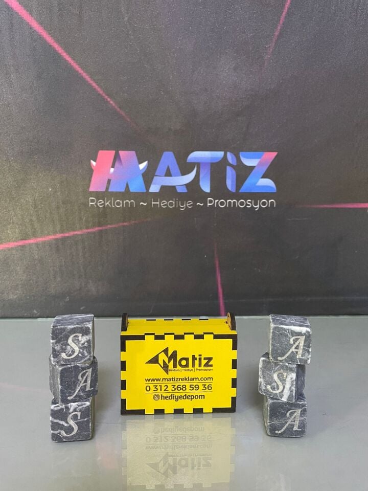 İsme Özel Mermer Viski Taşı