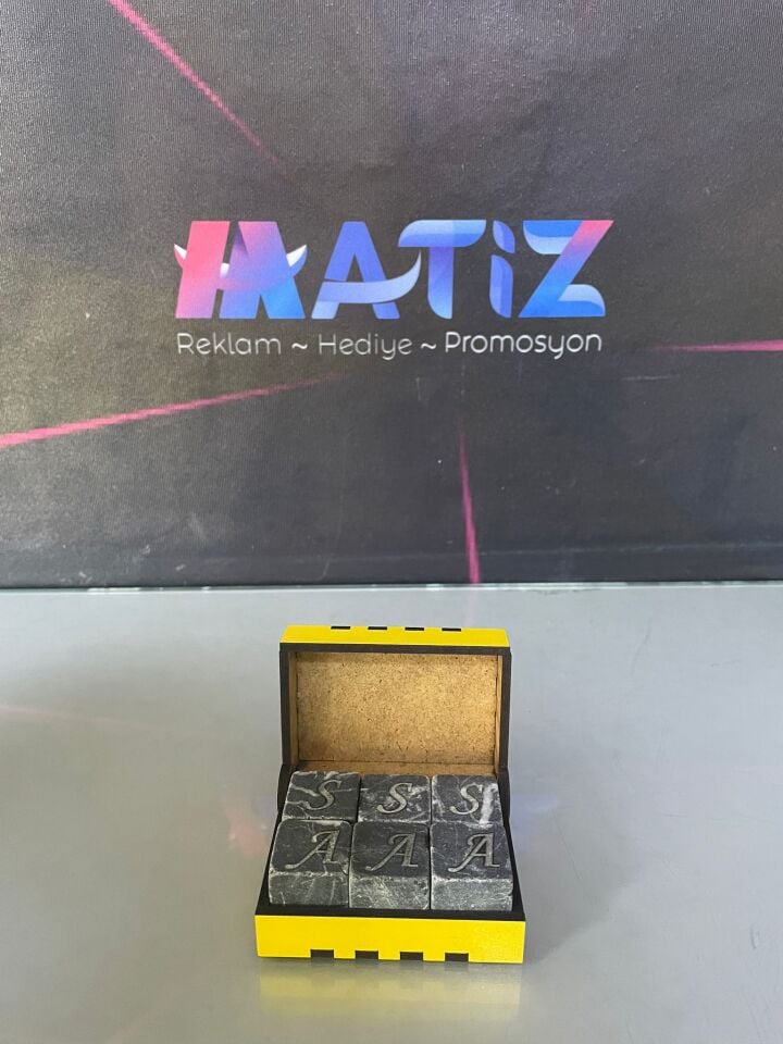 İsme Özel Mermer Viski Taşı