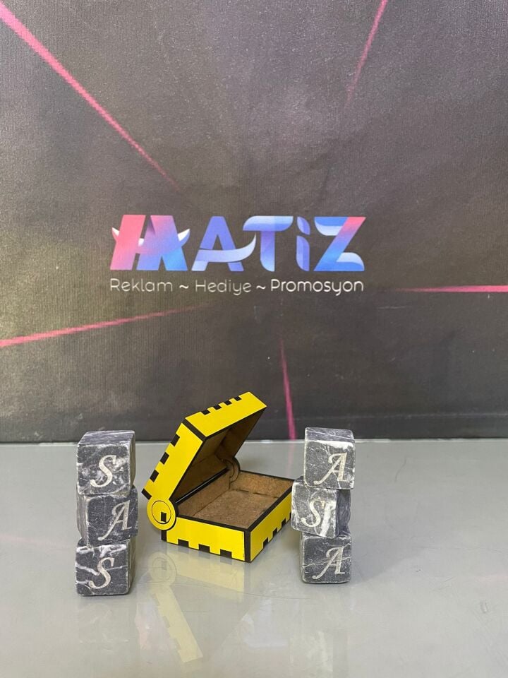 İsme Özel Mermer Viski Taşı