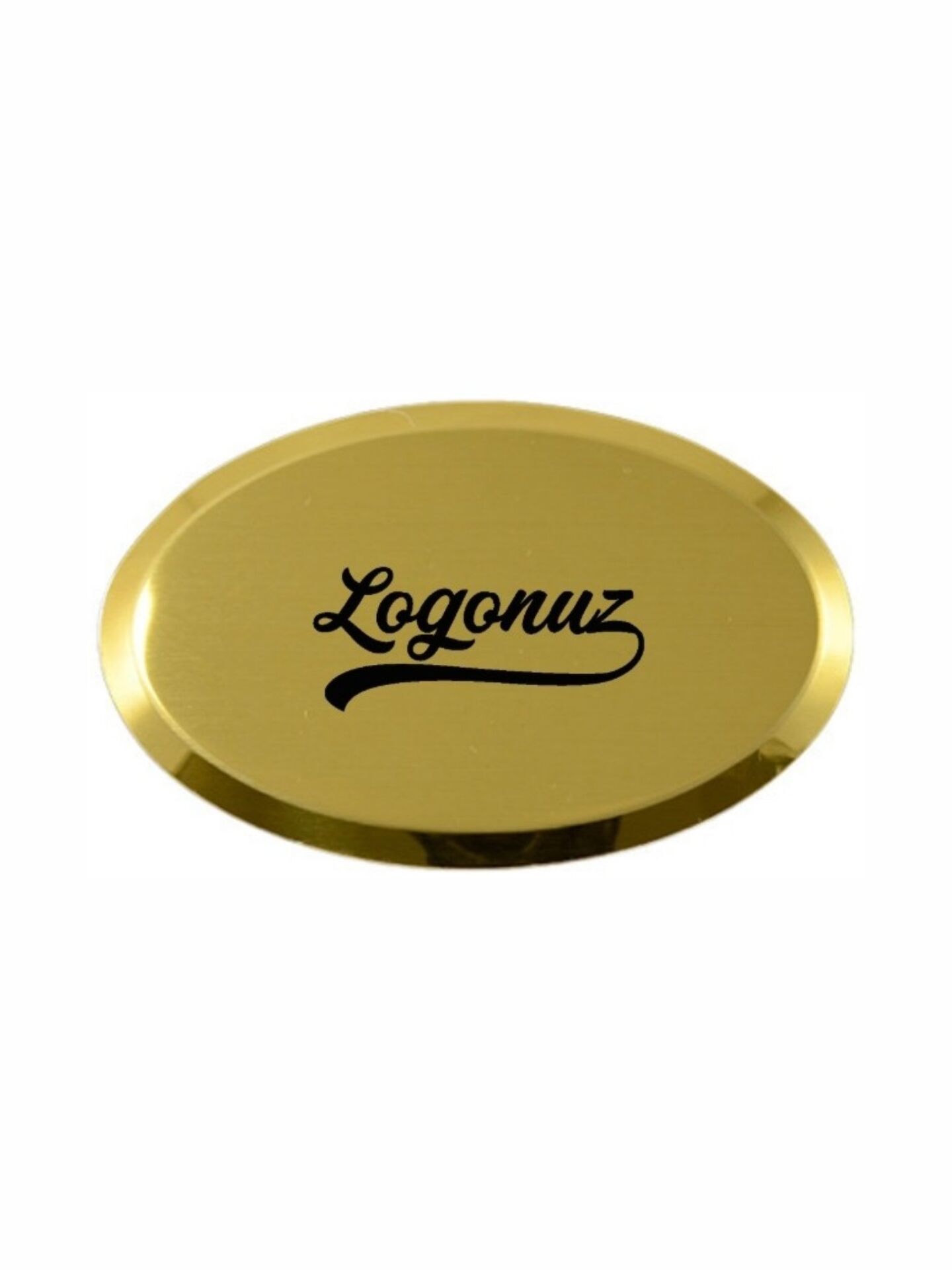 Gold Oval Yaka İsimliği