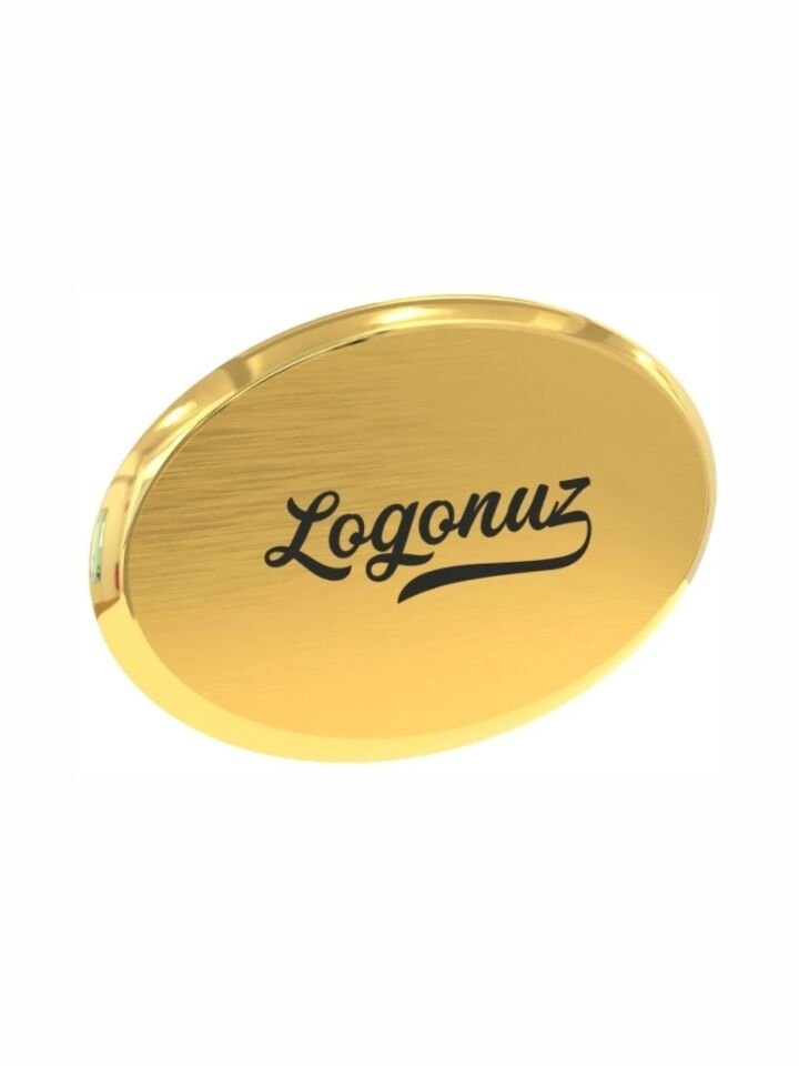 Gold Oval Yaka İsimliği