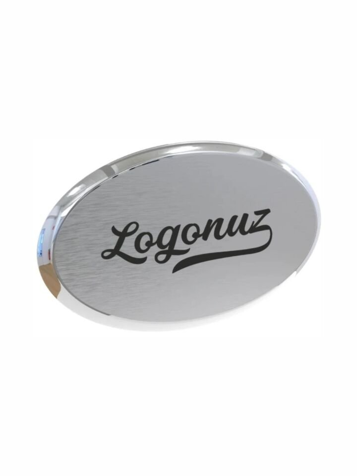 Gümüş Oval Yaka İsimliği