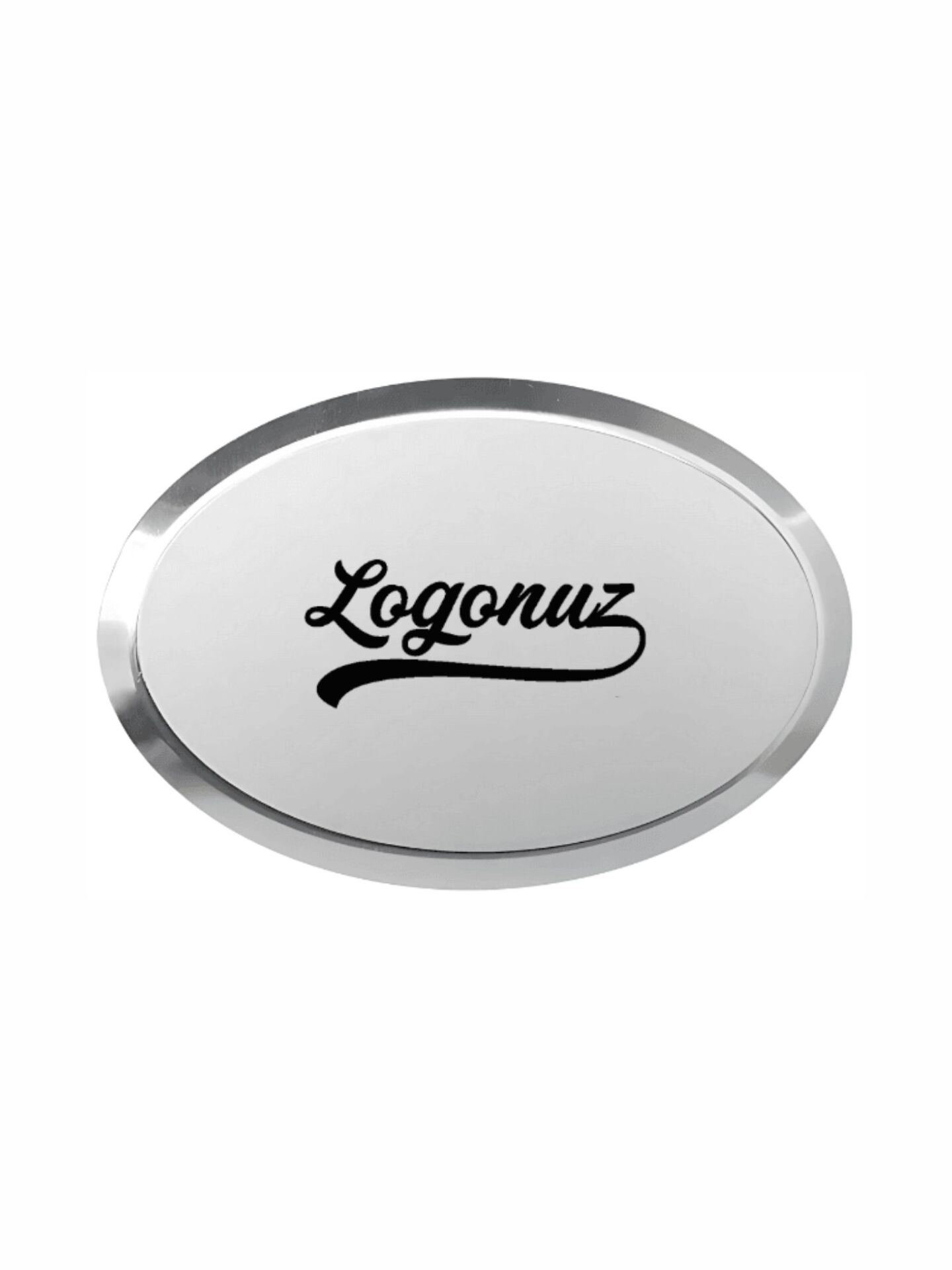 Gümüş Oval Yaka İsimliği