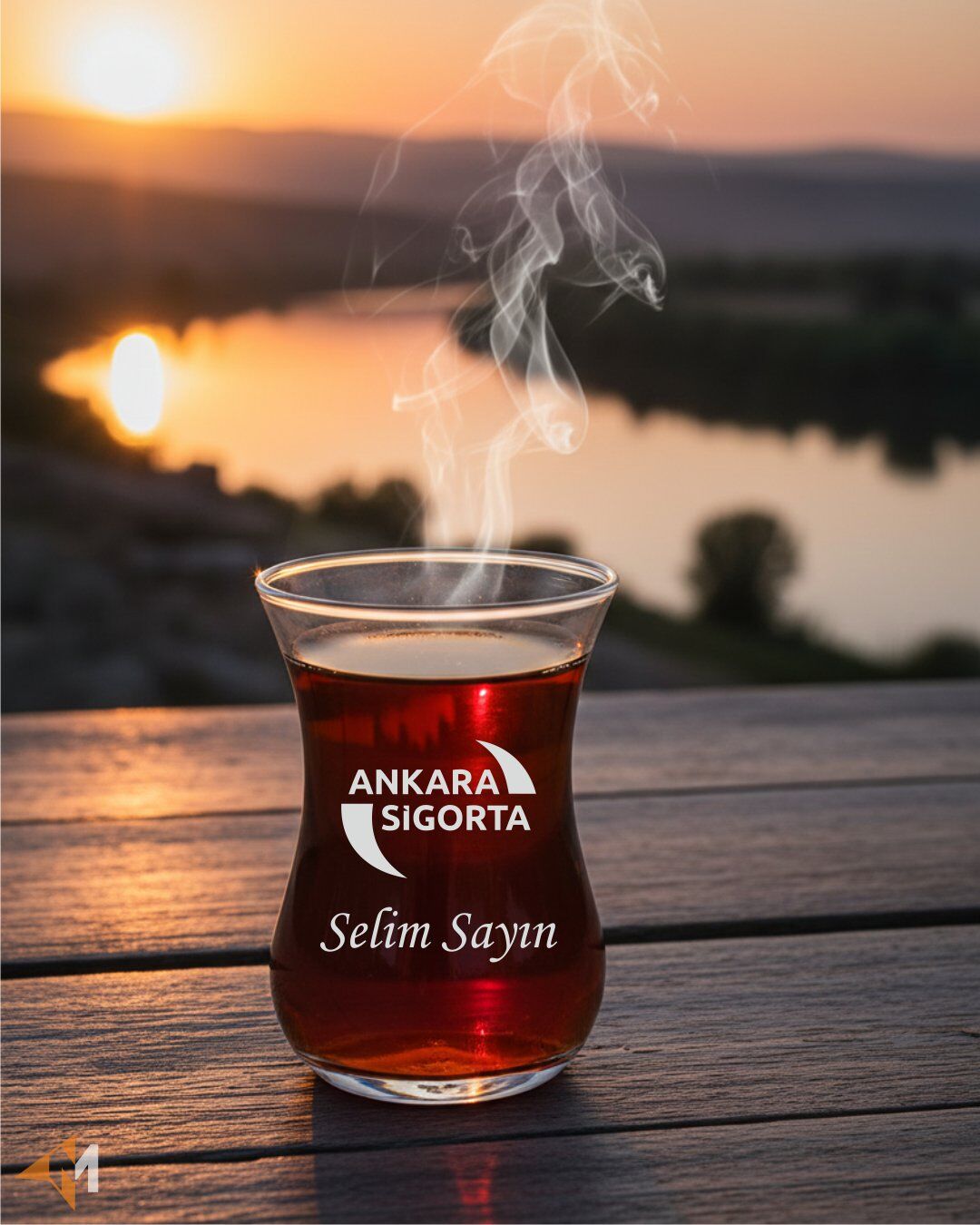 Firma Logonuza Özel Çay Bardağı