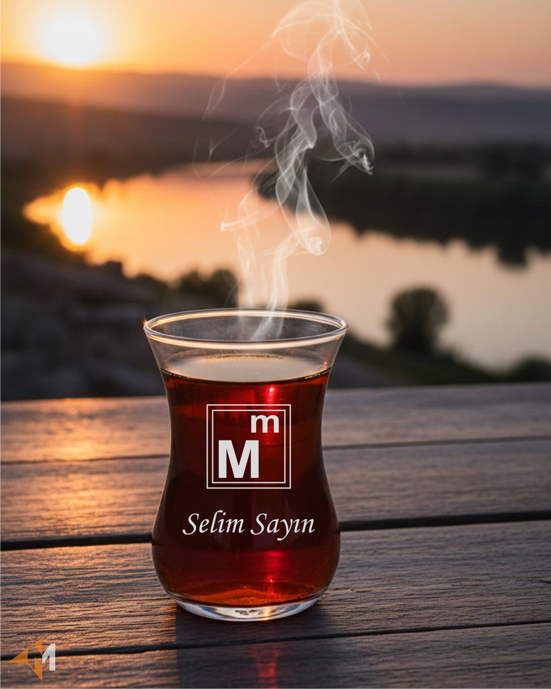 Muhasebe Logolu Çay Bardağı