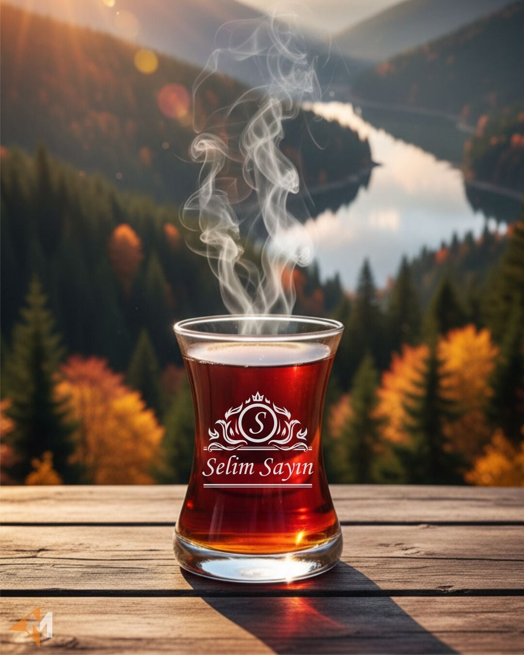 Kişiye Özel Logolu Çay Bardağı