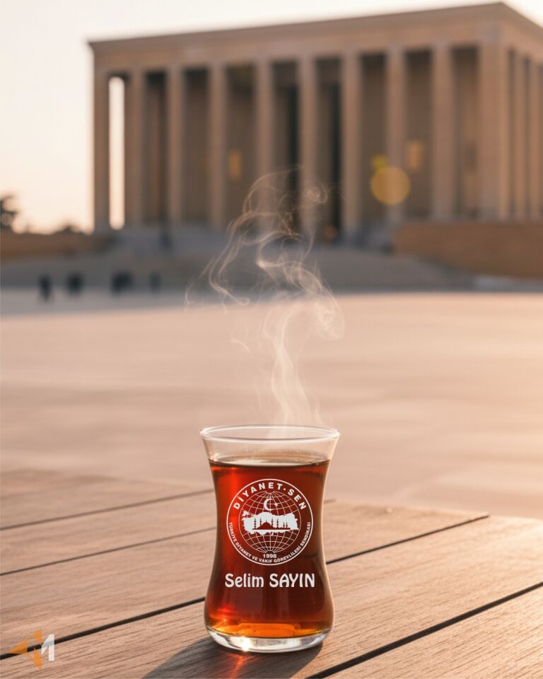 Diyanet-Sen Logo Baskılı Çay Bardağı