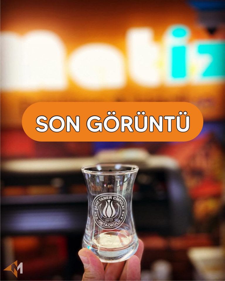 Kafelere Özel Logolu Çay Bardağı