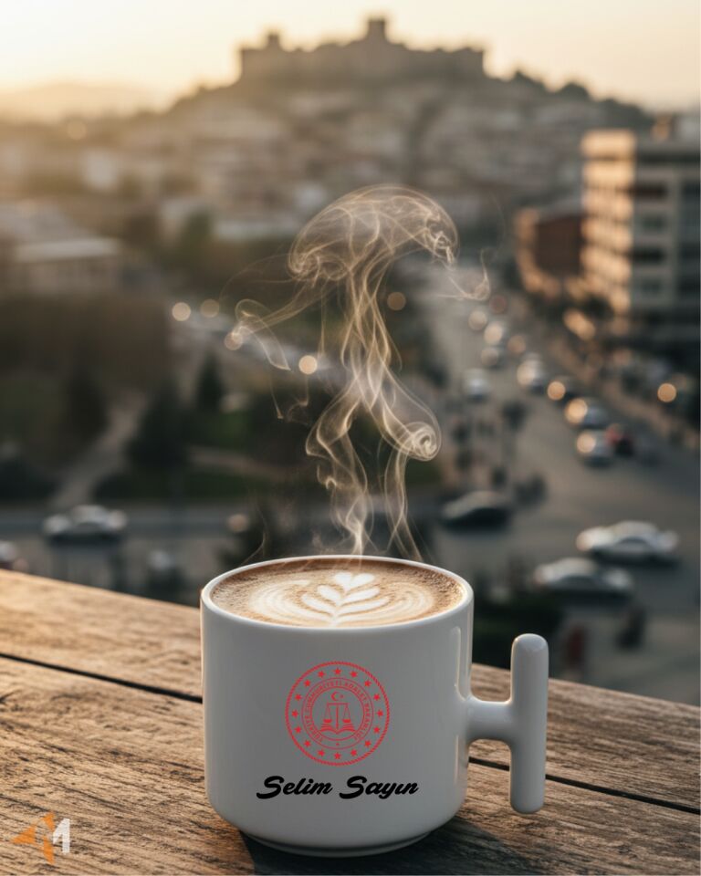 Resmi Kurum Logolu Latte Fincanı