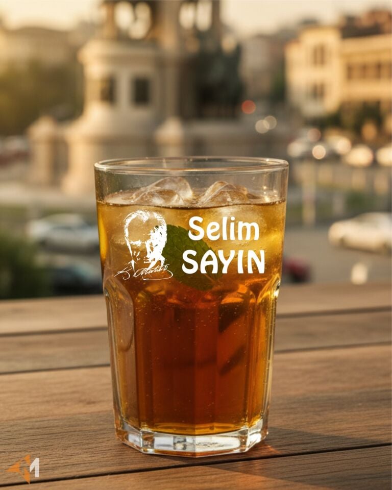 Atatürk Lüx Su Bardağı