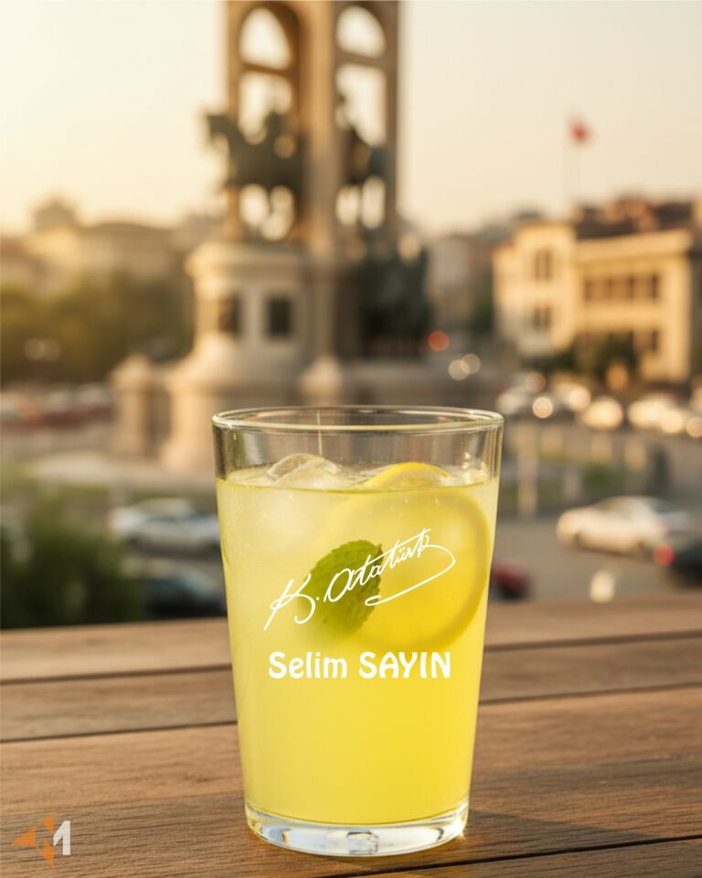 Atatürk İmzalı Limonata Bardağı