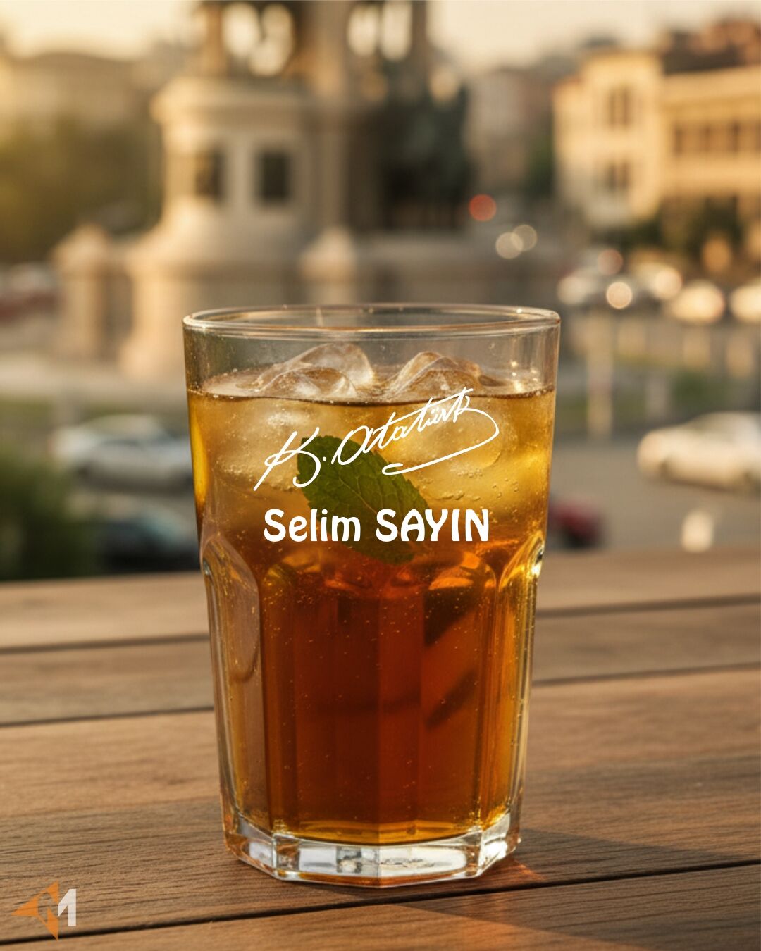 Atatürk İmzalı Su Bardağı