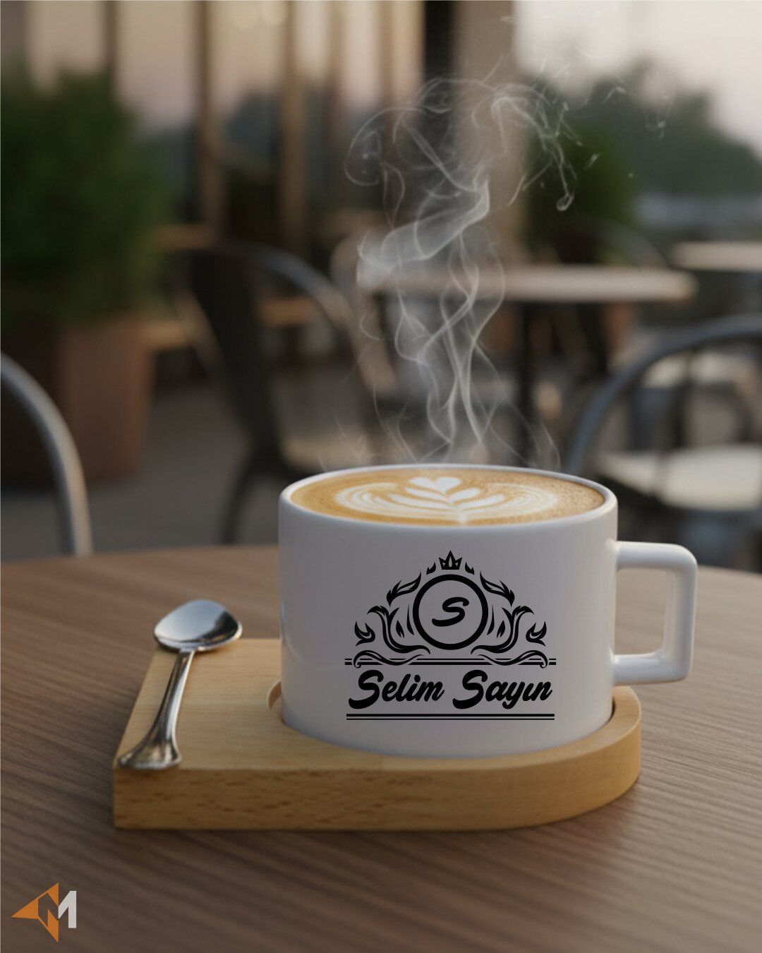 Renkli Baskı İsme Özel Fincan