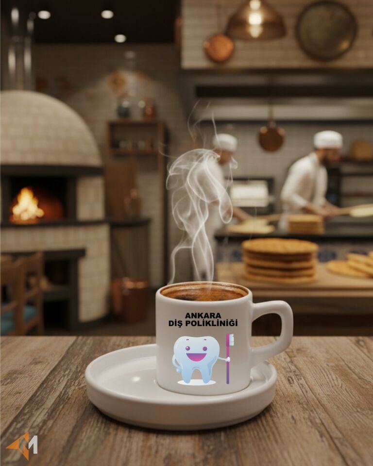 Diş Kliniği Logo Baskılı Kahve Fincanı