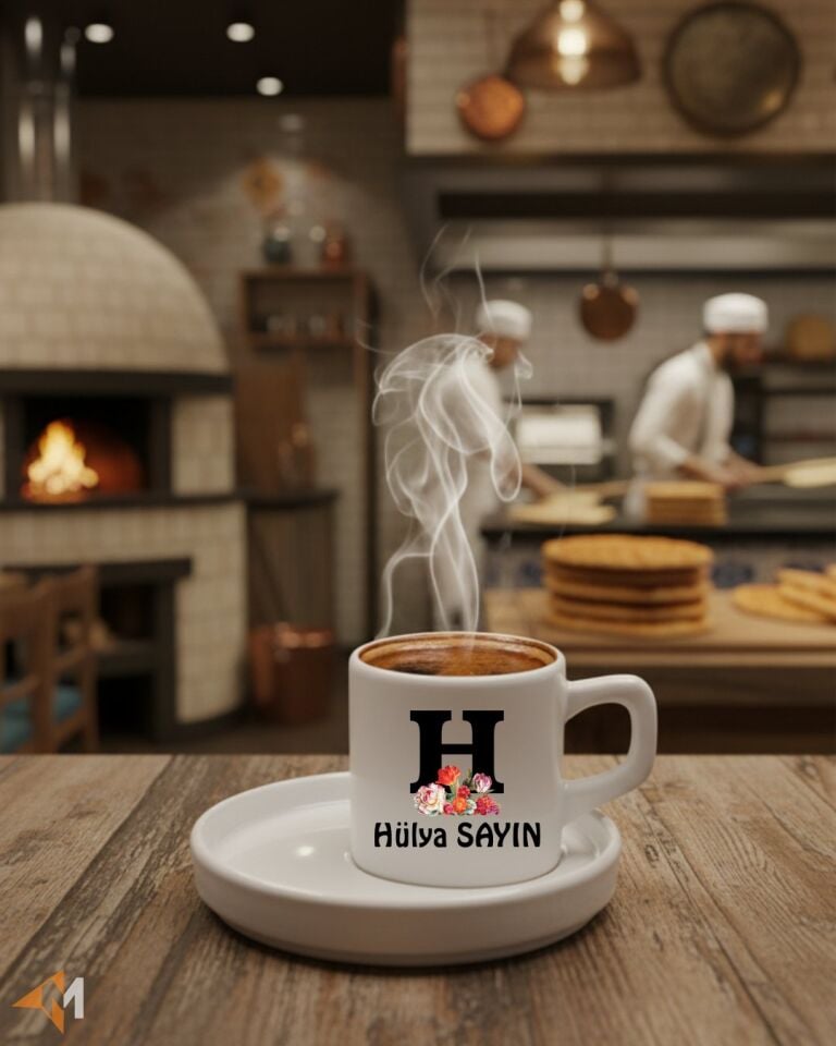 İsme Özel Türk Kahvesi Fincanı