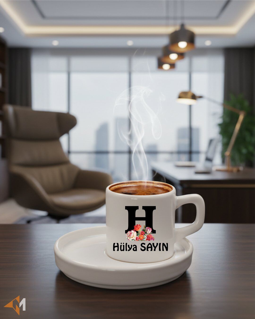 İsme Özel Türk Kahvesi Fincanı