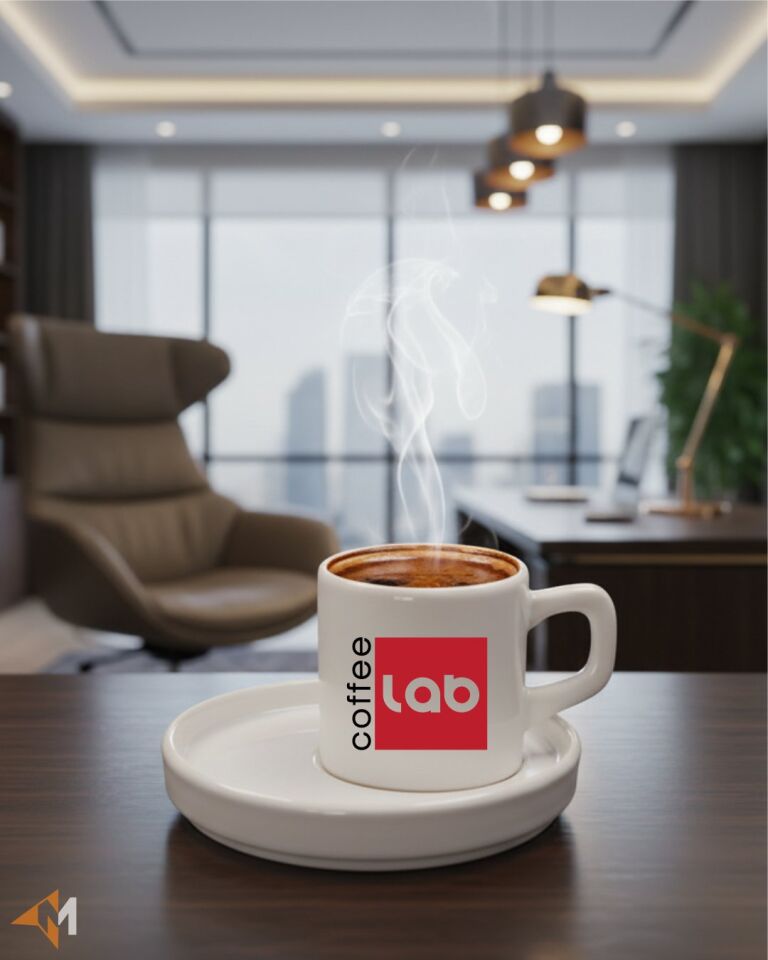 Cafe Logo Baskılı Türk Kahvesi Fincanı