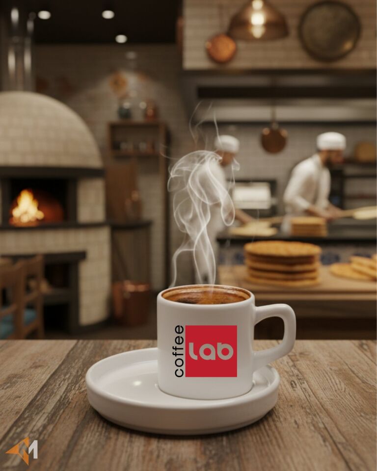 Cafe Logo Baskılı Türk Kahvesi Fincanı