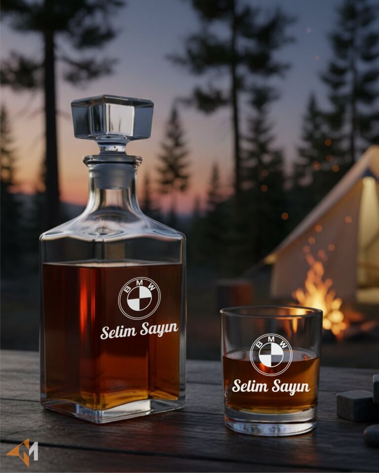Aracınıza Özel Logolu Lüx Viski Seti