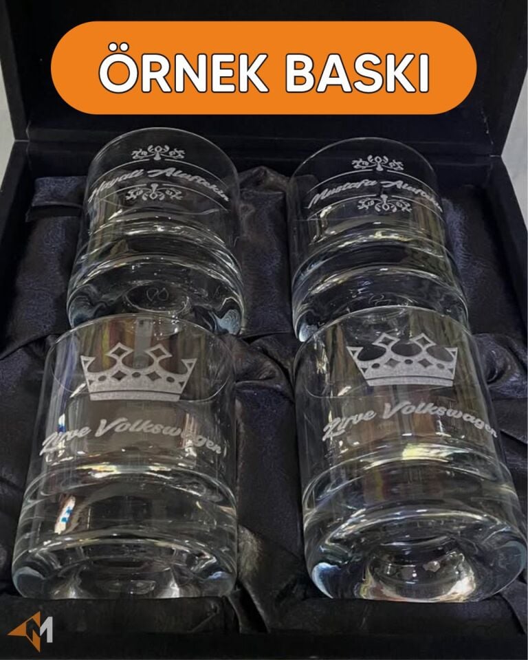 İsme Özel Baskılı Viski Bardağı