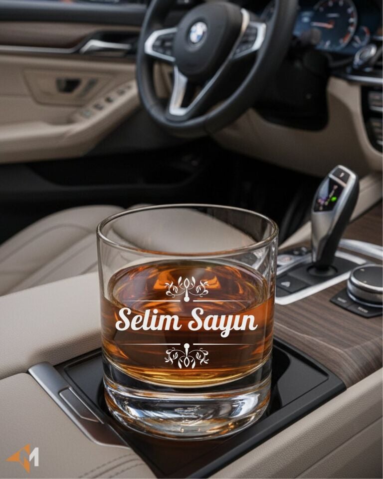 İsme Özel Baskılı Viski Bardağı