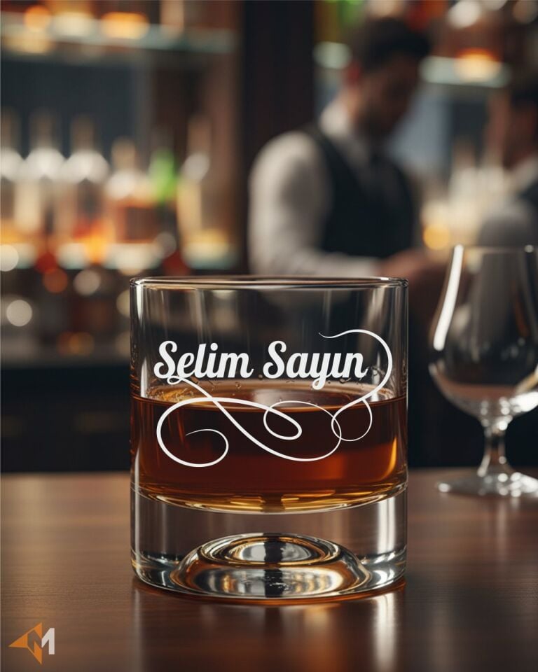 Kişiye Özel Baskılı Viski Bardağı
