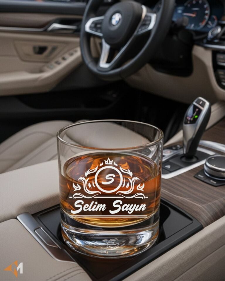 Motifli Viski Kadehi