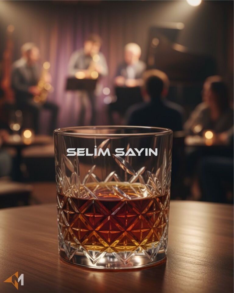 İsme Özel Kristal Viski Kadehi