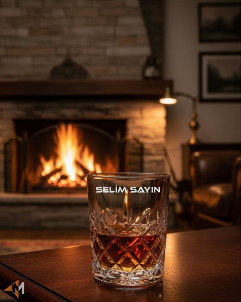 İsme Özel Kristal Viski Kadehi