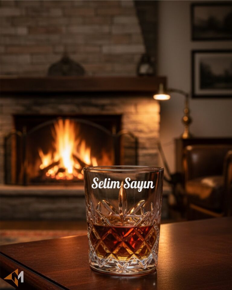 İsme Özel Kristal Viski Bardağı