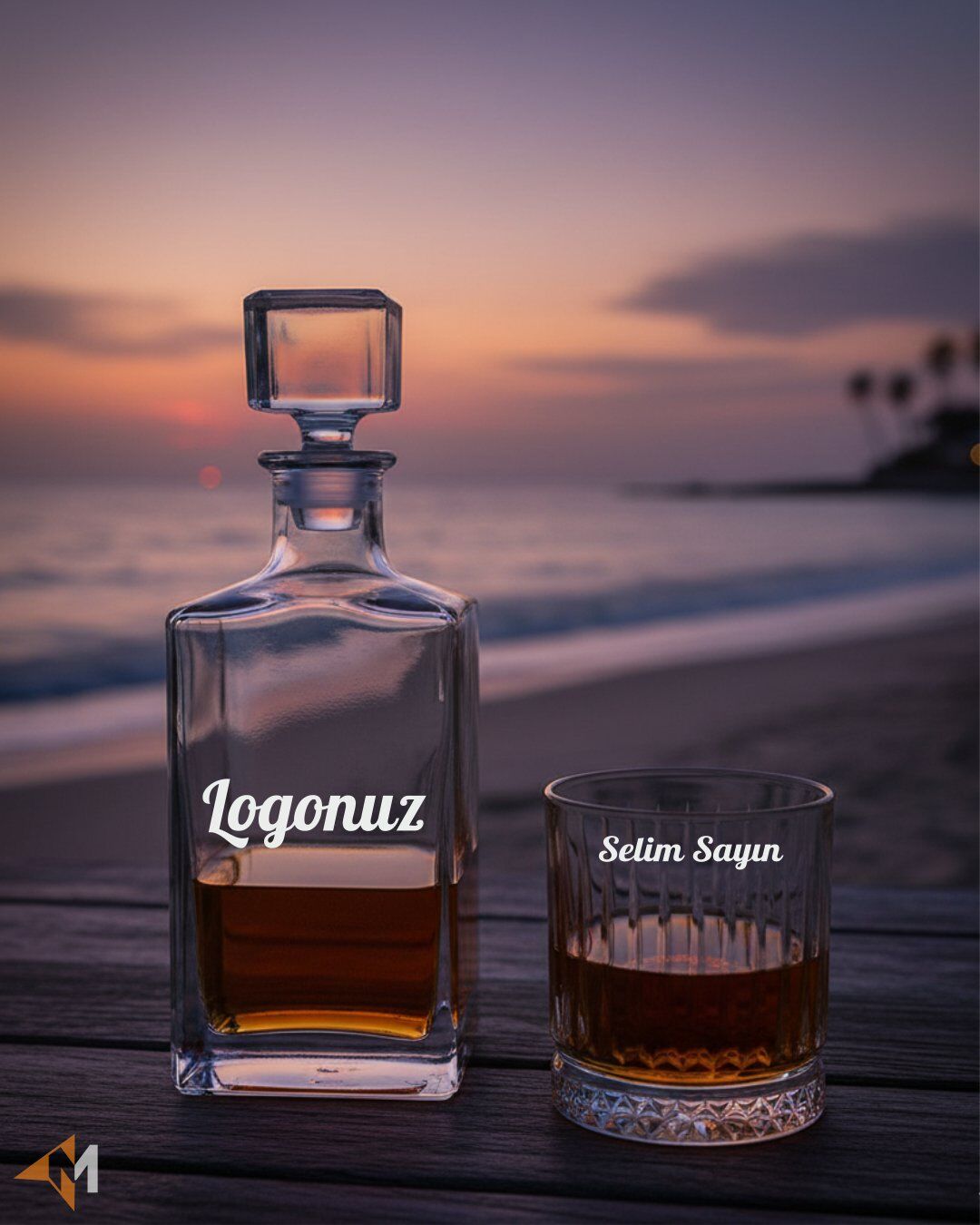 Nude Şişeli Viski Seti