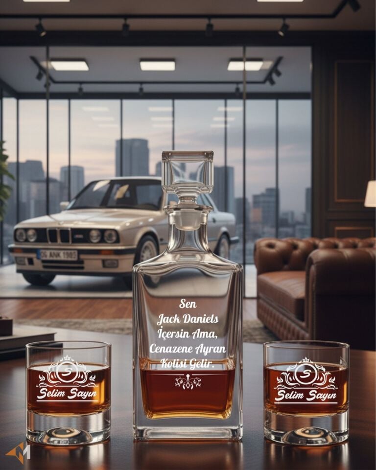 Efkarlı ve Şişeli Viski Seti