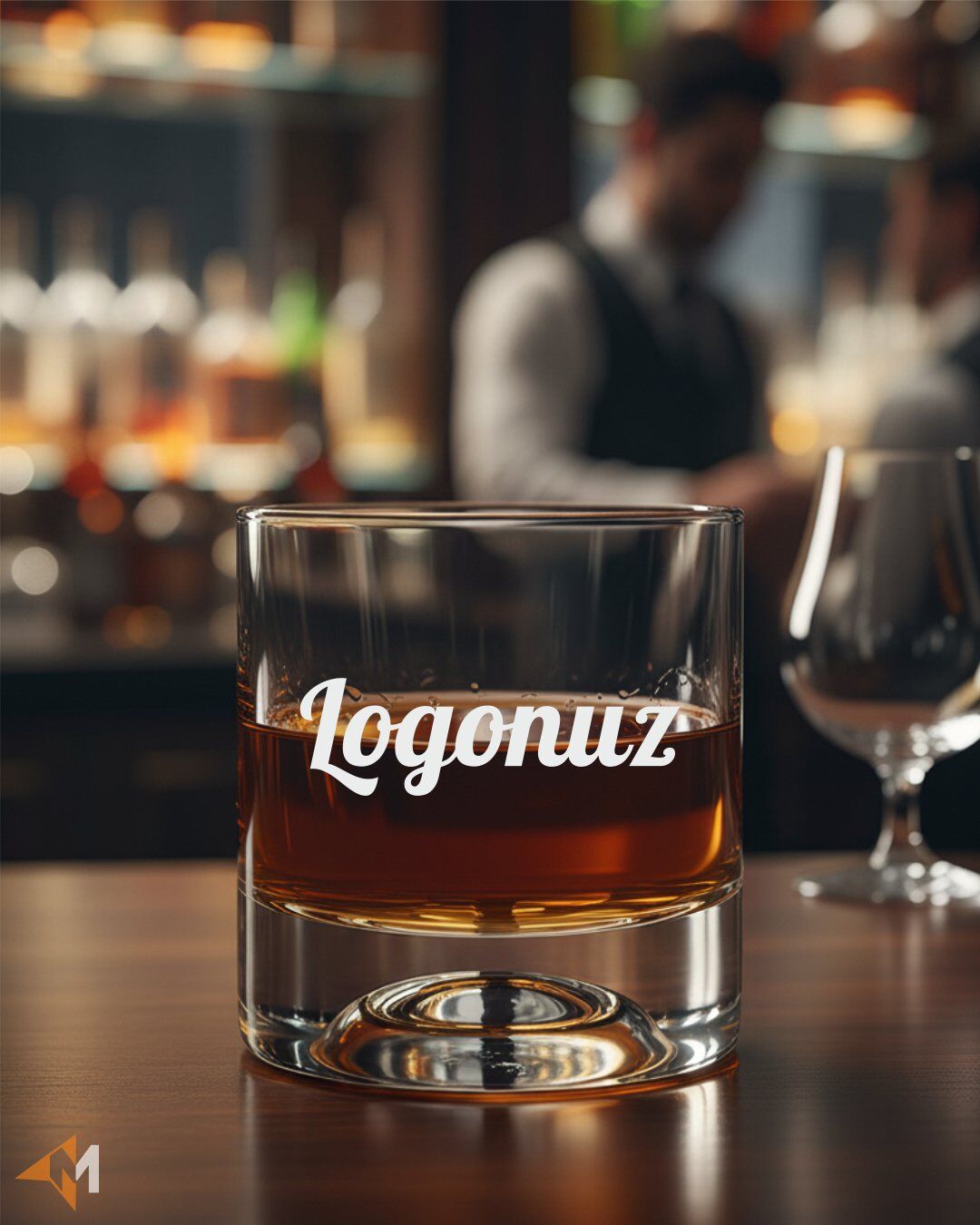 Logonuza Özel Viski Kadehi