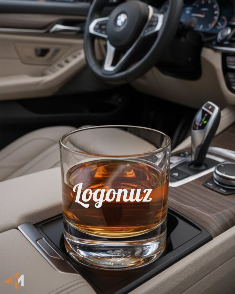 Logonuza Özel Viski Kadehi