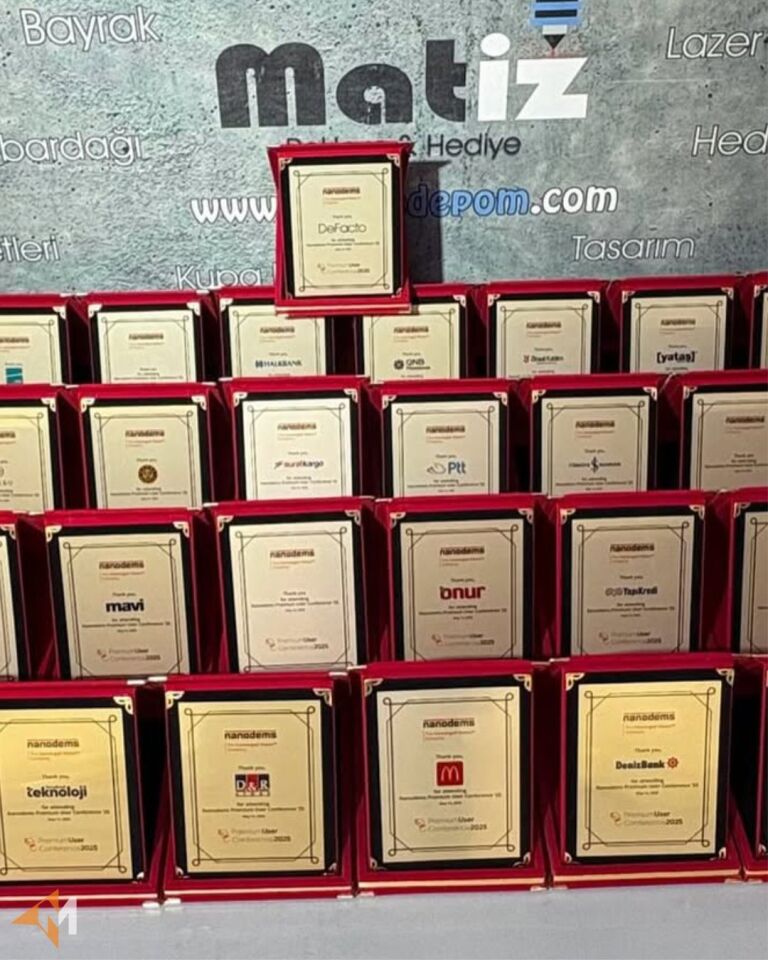 12x16 cm Metal Plaket