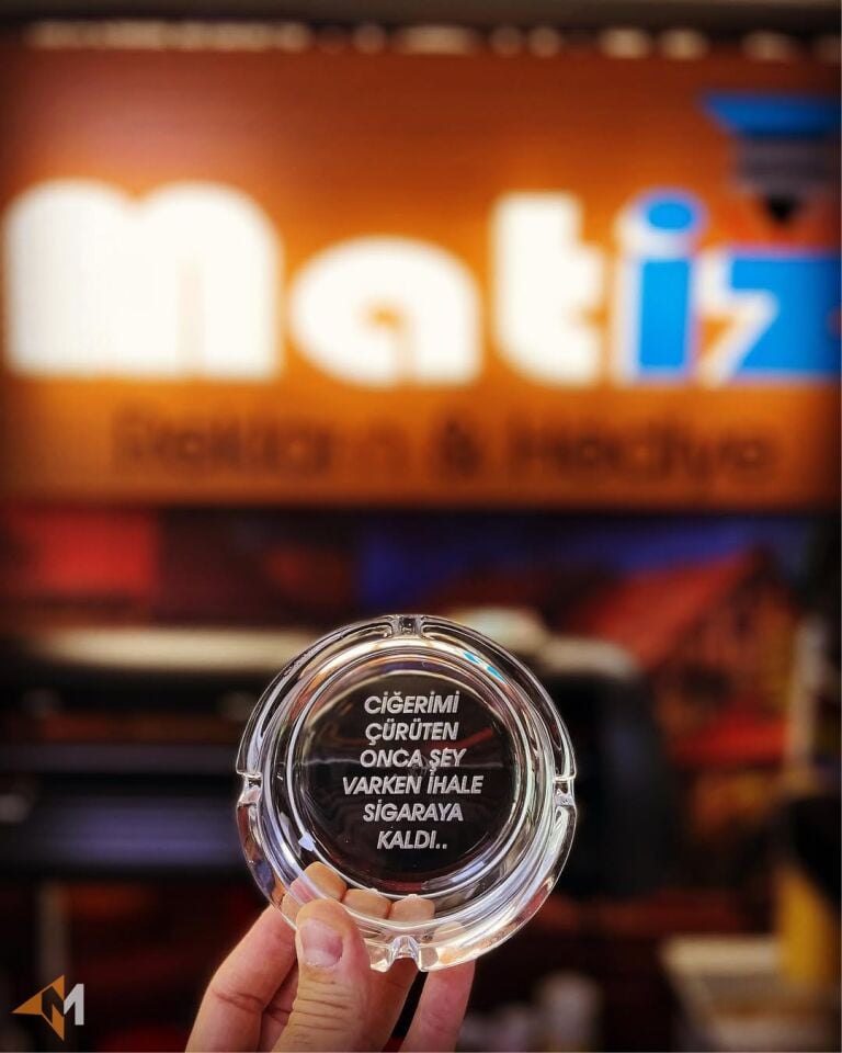 Firma Logolu Cam Küllük