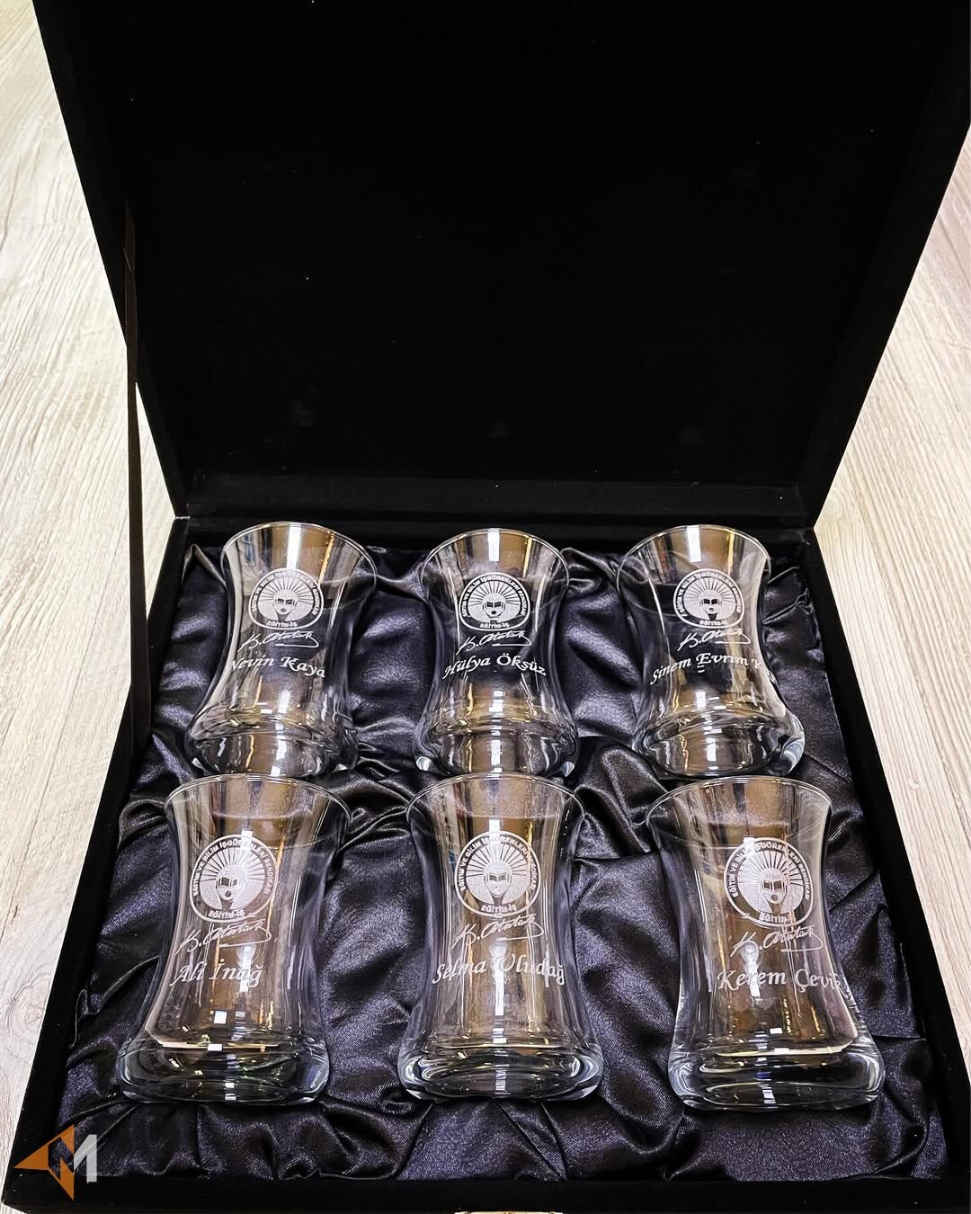 Firma Logolu Kutulu Çay Bardağı