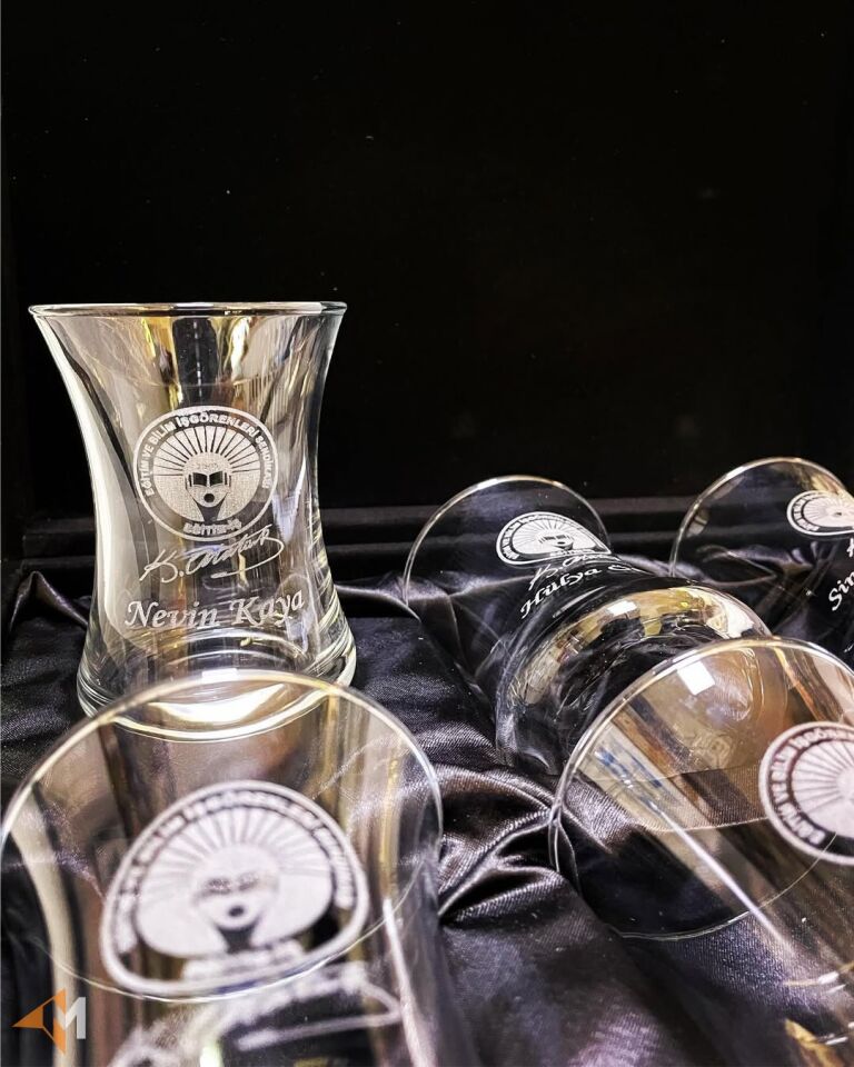 Firma Logolu Kutulu Çay Bardağı