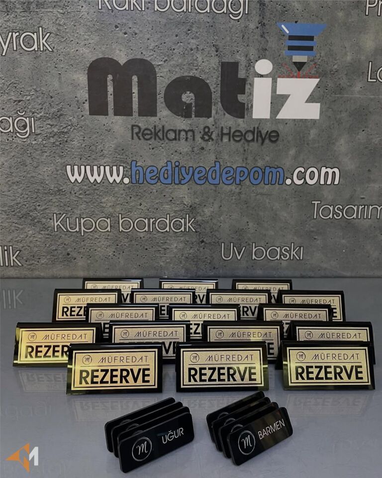 Lokanta ve Cafe Masa Üzeri Rezerve